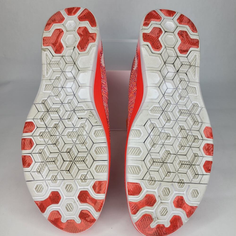 Nike Free TR Flyknit Pink Orange Training Running Shoes Women's US Size 9.5 - Picture 11 of 12